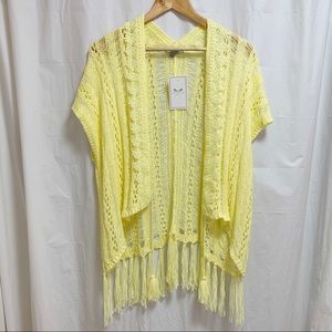 Favlux Fashion Yellow Cardigan from Ash & Antler Small